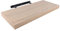 H HANSEL HOME Wandregal Schwebend Hängeregal 60x25x4cm Farbe Eiche weiß, Wandboard Bücherregal Regale Dekorativ maximale Belastung 25kg