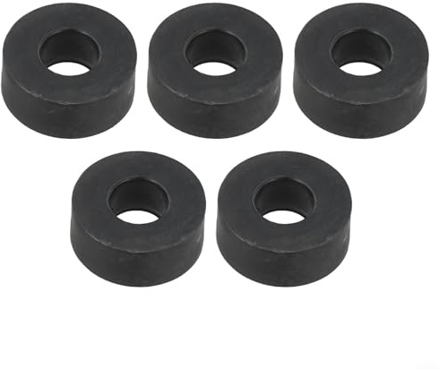 Yhenlovtt Máquinas de goma que absorben los golpes para equipo de almohadillas, paquete de 5 pies antivibración, fitness, 60 mm de diámetro exterior, gimnasio con cintas de correr, pilas de peso