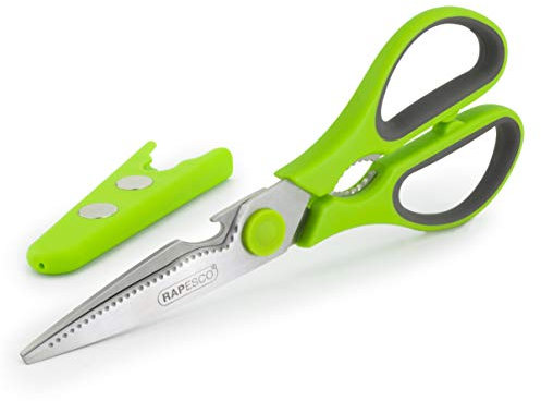 Rapesco 1598 Ciseaux de Cuisine Multifonctions, Vert