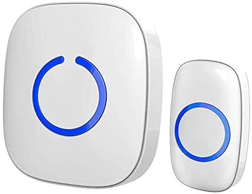 SadoTech Wireless Doorbells for Home - Adjustable Volume with 52 Chimes, 1000Ft Range, Easy Installation, Weatherproof Wireless Doorbell w/LED Flash, White