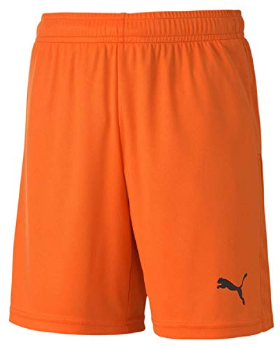 PUMA Unisex Kinder, teamGOAL 23 knit Shorts jr Short, Golden Poppy, 164