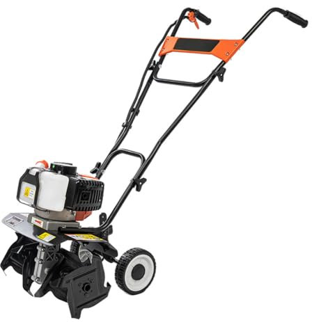 Akku-Benzinfräse, elektrische Bodenfräse, Rasenvertikutierer, elektrische Gartenfräse/Grubber mit 4 Messern, elektrische Bodenfräse, Rasenvertikutierer, für Gartenrasen, Bodenlockerung