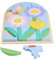 Fisher-Price Spielzeug für Kindergartenkinder Blumengarten Holz-Puzzle mit Stapelblöcken, 37 FSC-zertifizierte Holzteile für Kinder ab 3 Jahren, HXT97