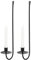 Candelabro de Pared, Candelero de Pared - 2 portavelas de Metal para Pared | Candelabro de Pared de Granja, candelabros de Pilar de Metal para Sala de Estar, decoración de Comedor