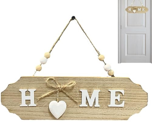 Cartello di benvenuto in legno per l'ingresso della casa, decorazione da parete in legno per fattoria, decorazione decorativa per la casa, decorazione per l'ingresso