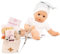 Götz 2516072 Cosy Aquini Baby Be A Doctor Badepuppe - Puppe ohne Haare und braunen Schlafaugen - 33 cm Mädchen-Babypuppe in 48-teiligen Set