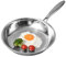 Sartén de acero inoxidable de 20 a 28 cm, sartén de acero inoxidable, sartenes profundas, aptas para horno, sartenes profundas, para filetes y huevos, uso diario, todos los métodos de cocción