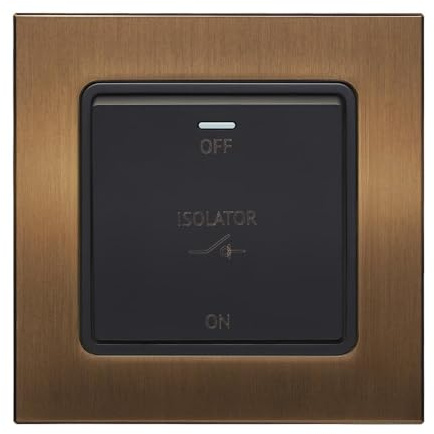 Retrotouch Aura Rocker Fan Isolator - Brushed Bronze