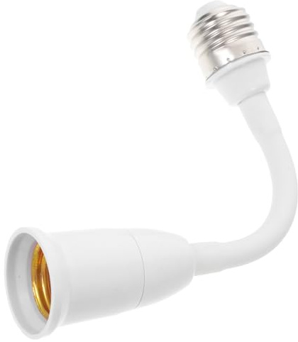 Uonlytech Adaptateur Rallonge Douille Ampoule E27 Flexible 360° Orientable Pour Plafonds Hauts Usage Intérieur Extérieur
