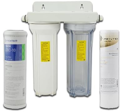 Sistemi di filtraggio dell'Acqua a 2 stadi con Porta da 1/2 con sedimenti in PP e Carbone Attivo