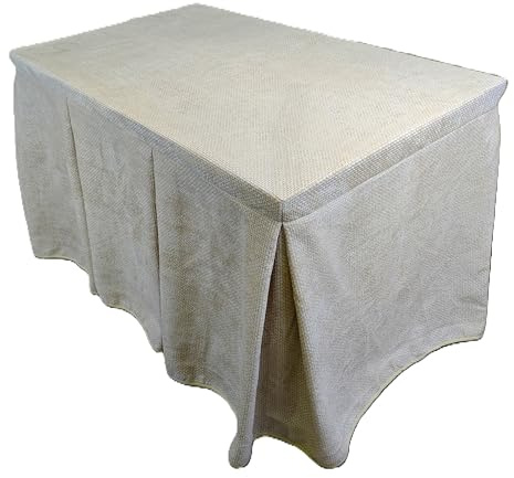 Genérico Ropa de Mesa Camilla Tejido Rústico Terciopelo Elegante Extragrueso Varias Medidas 110x70 120x70 130x80- Enaguillas, Enaguas, Ropa Chenilla (Beige, 120x70)
