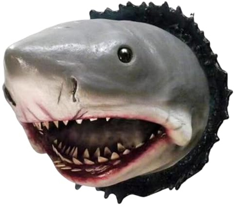 Hajhuvuds konstskulptur Temainriktad Skulpturdekoration