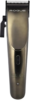 Stylecraft Rogue Professional 9V Microchipped Magnetic Motor Cordless Hair Clipper, 5 Guards, Matte Gunmetal