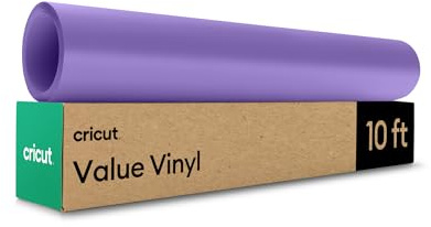 Cricut Value Vinyl | 30.5 cm x 3 m (12 x 10 ft) | Self Adhesive Permanent Vinyl for All Cricut Cutting Machines | Lilac