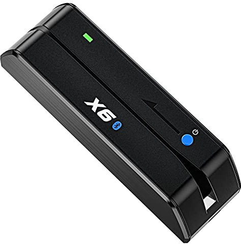 MSR605/MSR X6BT - Lettore di carte di credito/macchina da scrivere, con striscia magnetica USB, per Mac/Windows, lettore di carte magnetiche/scrittura con striscia magnetica e encoder a 3 corsie