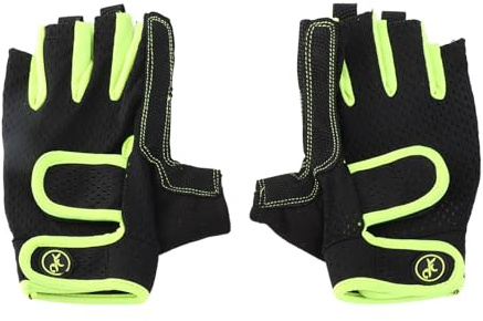 Pongnas Segelhandskar 3/4 Finger Andas Fitness Handskar för Cykling Fiske Klättring - Snabbtorkande och (L)