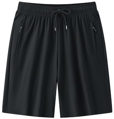 JISOUKIN Pantalones Cortos Deportivos Talla Grande para Hombre Running Hombre Pantalones Cortos con Bolsillos Entrenamiento y Gimnasio M-8XL