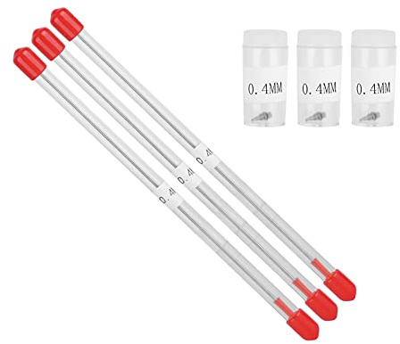 Buse pour aérographe, aiguille pour aérographe 3 x 0,4 mm, aiguille pour aérographe en acier inoxydable et kit de buses en plastique pour stylo spray
