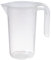 APS 30059 Gobelet gradué 0,25 litre, Ø 7 x H : 12 cm, gobelet en plastique avec graduation en relief à l'extérieur, poignée ouverte, graduation en ml, lavable au lave-vaisselle