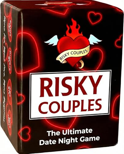RISKY COUPLES, Gioco di carte per coppie super divertente per appuntamenti serali: 150 Osa & Domande per il tuo partner. Regali romantici per anniversari e San Valentino. (versione inglese)