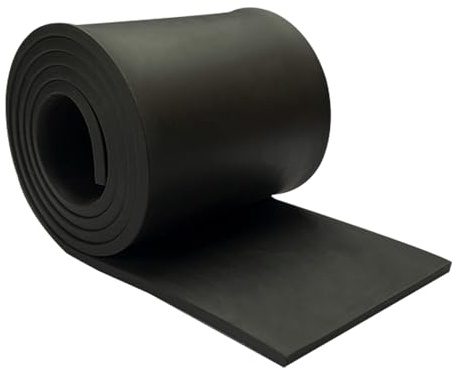 Gummiremsor 1 m halkfri gummirulle (100 x 3 mm) | Anti-vibrationsrullar Anti-vibrationsmatta Stötsäker och halkfri Lämplig för verkstadsindustrin Ecc