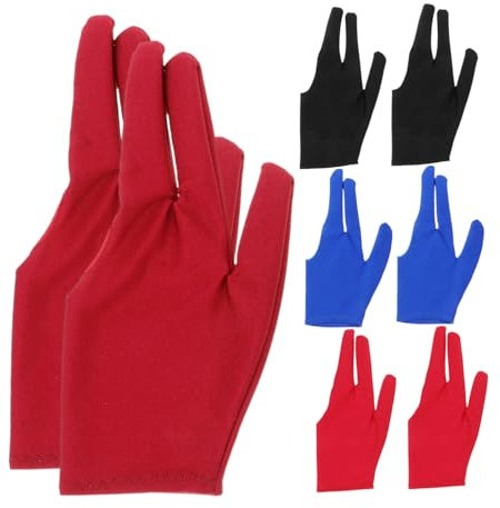 Vaguelly 8-teiliges Yoyo-Handschuhe für Jungen und Mädchen Yo-yo-Spielzeug Snooker Billard Trainingshandschuhe Bequemes Schutzhandschuh-Set