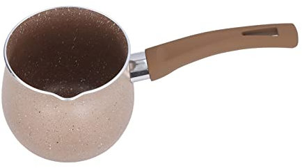 VIFERR Milk Pan 10 cm Non Stick Mini Saucepan Single Handle Coffee Warmer Boiling Pot Aluminum Alloy Sauce Pan for Butter Chocolate (Coffee)