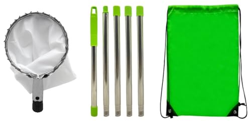 Cesto raccoglitore di frutta - Raccoglitore di frutta con manico telescopico | Pinza per frutta a manico lungo con manico estensibile, cesto portafrutta portatile per arance, pesche, albicocche