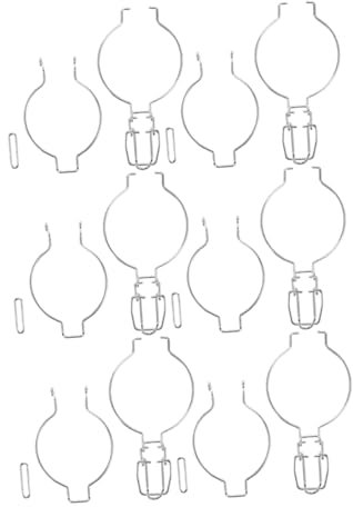 BRIGHTFUFU De Sellada Inoxidable 6 Unidades Clips para Frascos Hermético Almacenamiento