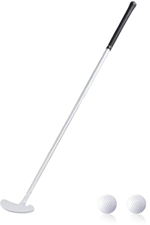 Flintronic Golf-Putter, 85CM Länge Golf Schläger mit 2 Übungs-Golfbällen, Putt Style Zwei-Wege-Kopf Tragbarer Abnehmbares Golfschläger für Wohnzimmer Office