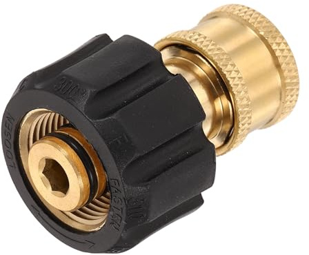 QUARKZMAN Adattatore per Idropulitrice, M22 14mm Femmina A 1/4 Femmina Quick Plug Adattatore Girevole in Ottone per Tubo di Idropulitrici