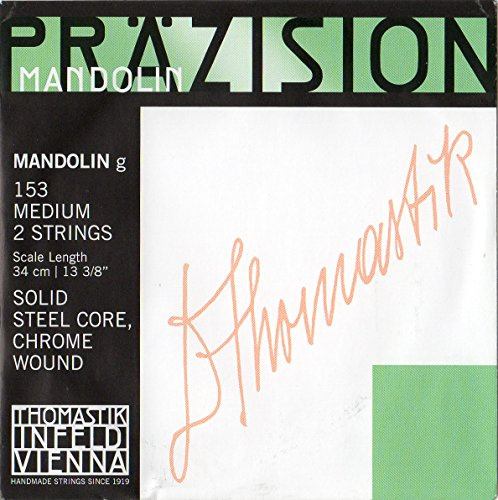 Thomastik-Infeld 153 Mandolin (By Two) Steel Core, Chrome Flat Wound G