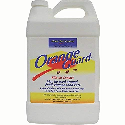 Orange Guard Home Pest Control with D-Limonene | All-Natural Food Grade Orange Peel Oil for Bugs, Ants, Roaches, Fleas, Palmettos and Silverfish - 1 Gallon