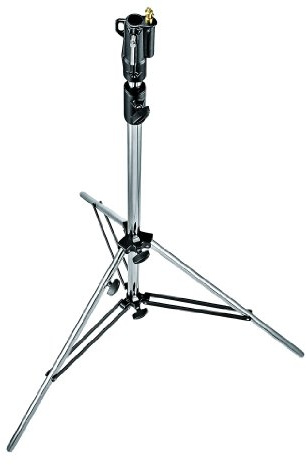 Manfrotto 008CSU Stativo di Livellamento con Gamba, 2 Sezioni in Alluminio, Argento