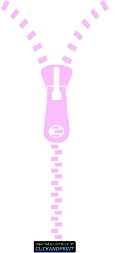 CLICKANDPRINT Aufkleber » Reißverschluss, 80x36,0cm, Glasdekor Frosted Glass rosa • Dekoaufkleber/Autoaufkleber/Sticker/Decal/Vinyl