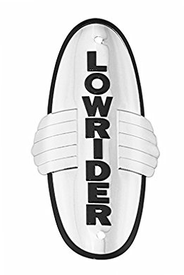 Lowrider Bicycle Name Plate Wing All Chrome with Wing. Bike Part, Bicycle Part, Bike Accessory, Bicycle Accessory