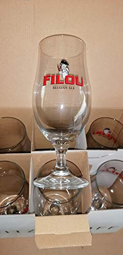 BLUE HAWAI LOT DE 6 VERRES 50 CL BIERE BELGE FILOU - NEUF