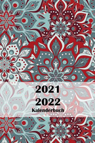 Kalenderbuch 2021 2022: A5 wochenplaner 21 - 22 , von Mai 2021 bis 2022 Juni , Jahresplaner kalender , Terminplaner buchkalender , Blumen flowers