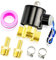 ERGAOBOY 1/4 BSP 12V Messing Elektro Magnetventil mit Schlauchanschluss, passend für Wasser,Luft,Kraftstoff,Gas geschlossen