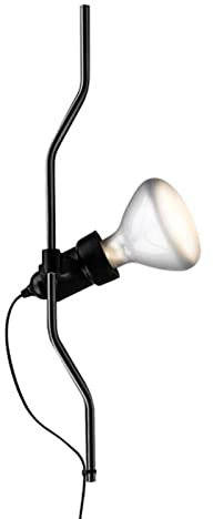 FLOS Parentesi Dimmer Element, Elemento Aggiuntivo per Lampada Parentesi, Composto da Archetto in Metallo, Portalampada e Cavo con Spina, Versione Dimmerabile, Colore Nero