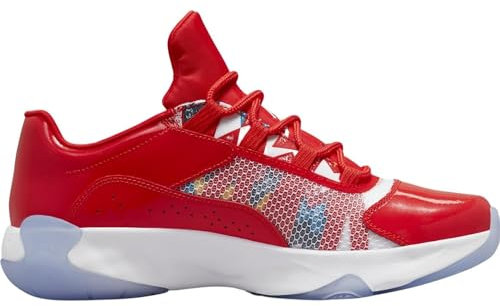 Nike Air Jordan 11 CMFT Low Herren Basketball Trainers DQ0874 Sneakers Schuhe (UK 8 US 9 EU 42.5, Chile red White 600)