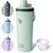 bottlebottle BOTTLE BOTTLE Shaker Edelstahl Trinkflasche 26oz mit Mischkugel – Protein Shaker für Eiweiß & Fitness, BPA-frei, doppelwandig, auslaufsicher, Sportflasche (Grün)