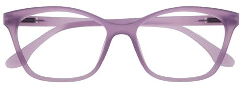 OPULIZE KAT Occhiali da Lettura - Montatura a Occhi di Gatto - Viola Opaco - Uomo e Donna - Cerniere a Molla - R59-5 - +3.50