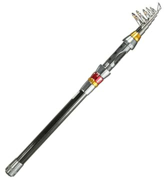 Canna da pesca telescopica, canne da pesca al carbonio, ultraleggera e ultra rigida per lanci larghi, non facile da rompere, facile da trasportare, adatta per viaggi e campeggio (8FT/2,4 m)