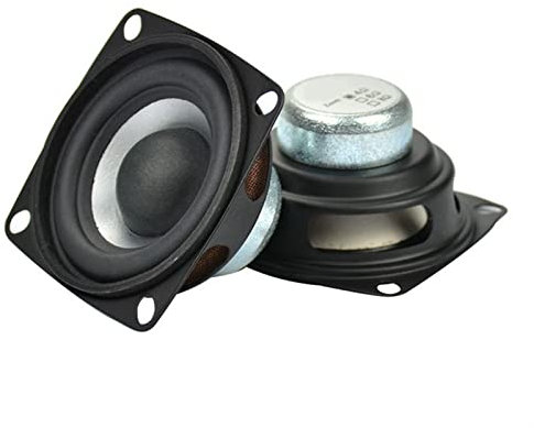 RZQMPV Haut-Parleur Audio complète de 2 Pouces 53mm 4/8 Ohm 12W Exquis Tweeter Amplificateur Bluetooth DIY Haut-Parleur de Théâtre Home 2pcs Enceinte bibliothèque(4 ohm Speaker)