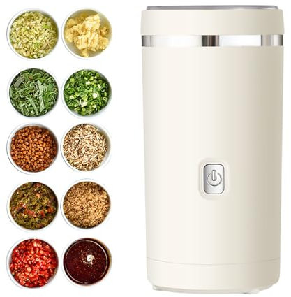 KaffeemüHle Elektrisch, GewüRzmüHle, Elektrische KaffeemüHle Mit 304-Edelstahlklinge, Geeignet FüR Kaffeebohnen, GewüRze, KräUter, Getreide, NüSse, Coffee Grinder, Kaffee- und Gewürzmühle