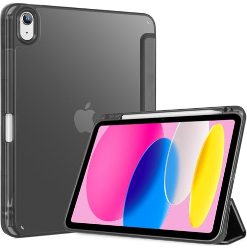 ProCase Funda iPad A16 11ª/10ª Gen 2025/2022 con Porta Lápiz –Negro Total