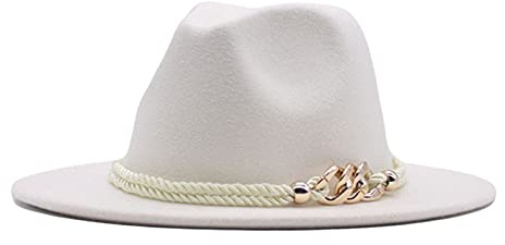 Cappello Nero Fedora Classico Cintura Larga Floppy Lana Cappello da Donna Panama Fibbia Baseball Caps Cap Nero Chiuso
