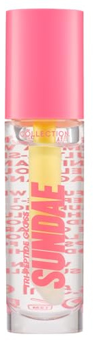 Collection Cosmetics Tri-Peptide Gloss- Sundae- 6.5ml | Packed With Lip Loving Ingredients- High Shine Finish- Non-Sticky- Delcious Fragrance