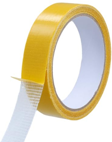 2,5 Cm X 10 M Heavy Duty Double Sided Adhesive Tape, Ruban Adhésif Double Face Pour Ourlet Facile Sans Couture, Colle Tissu Réajustable Pour Tapis, Rideau, Moquettes, Œuvres D'Art, Transparente